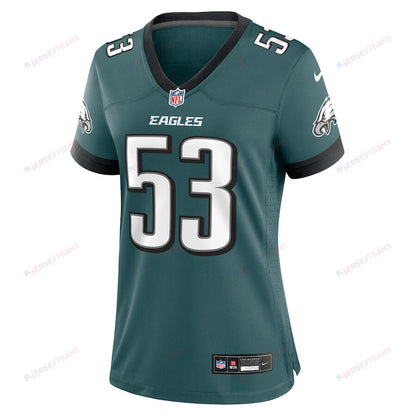 Zack Baun 53 Philadelphia Eagles Women's Game Jersey - Midnight Green