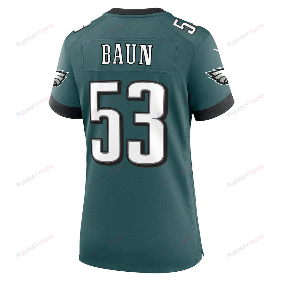 Zack Baun 53 Philadelphia Eagles Women's Game Jersey - Midnight Green