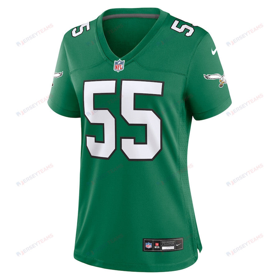 Brandon Graham 55 Philadelphia Eagles Women's Alternate Game Jersey - Kelly Green