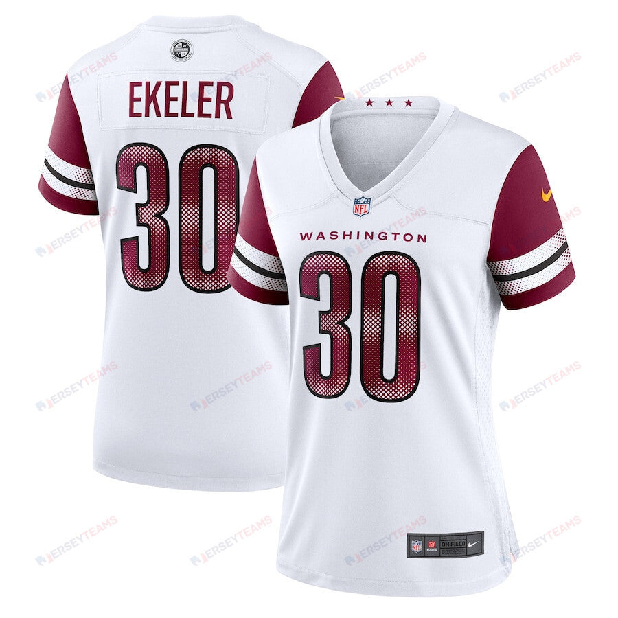 Austin Ekeler 30 Washington Commanders Women's Game Jersey - White
