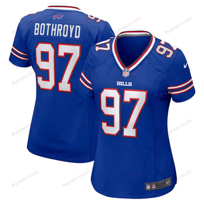 Rondell Bothroyd 97 Buffalo Bills Women's Game Jersey - Royal
