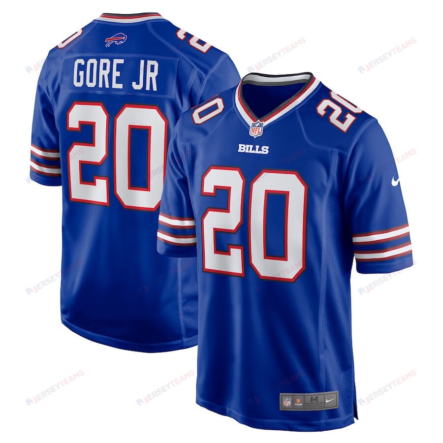 Frank Gore Jr. 20 Buffalo Bills Game Men Jersey - Royal
