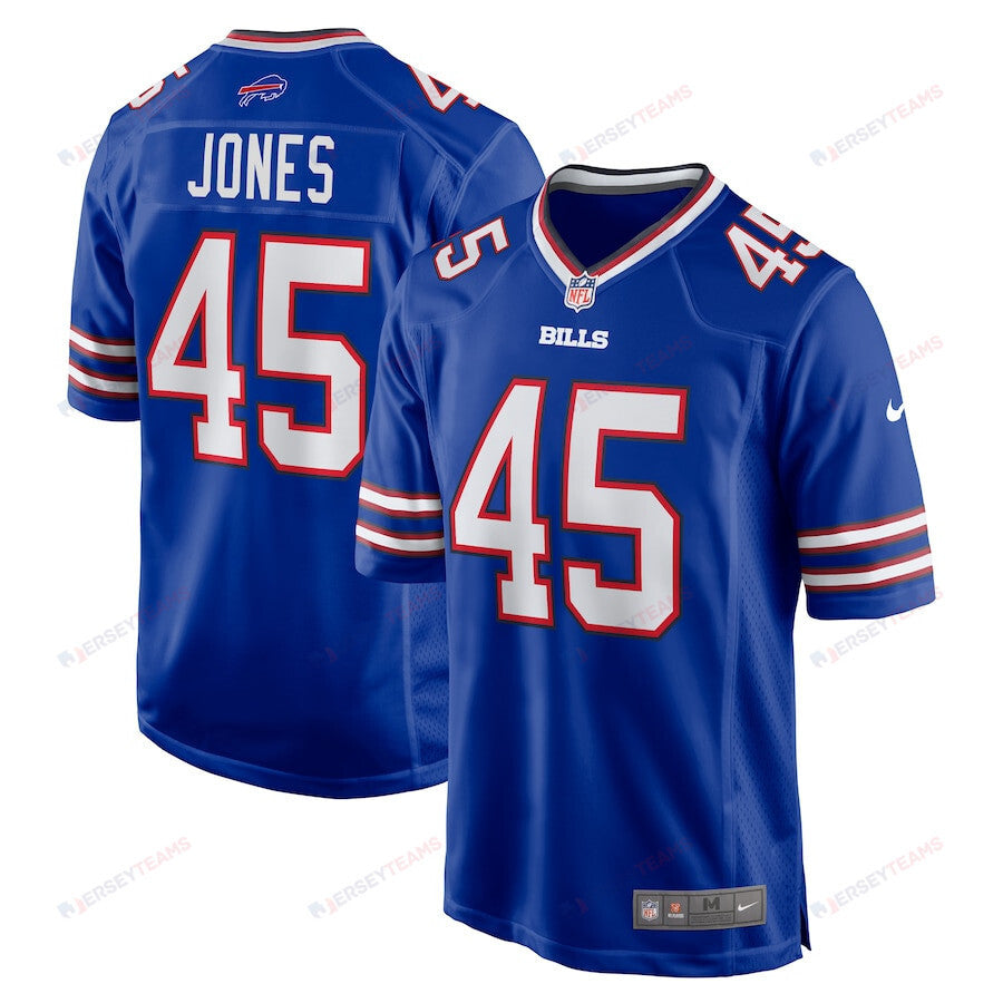 Deion Jones 45 Buffalo Bills Game Men Jersey - Royal