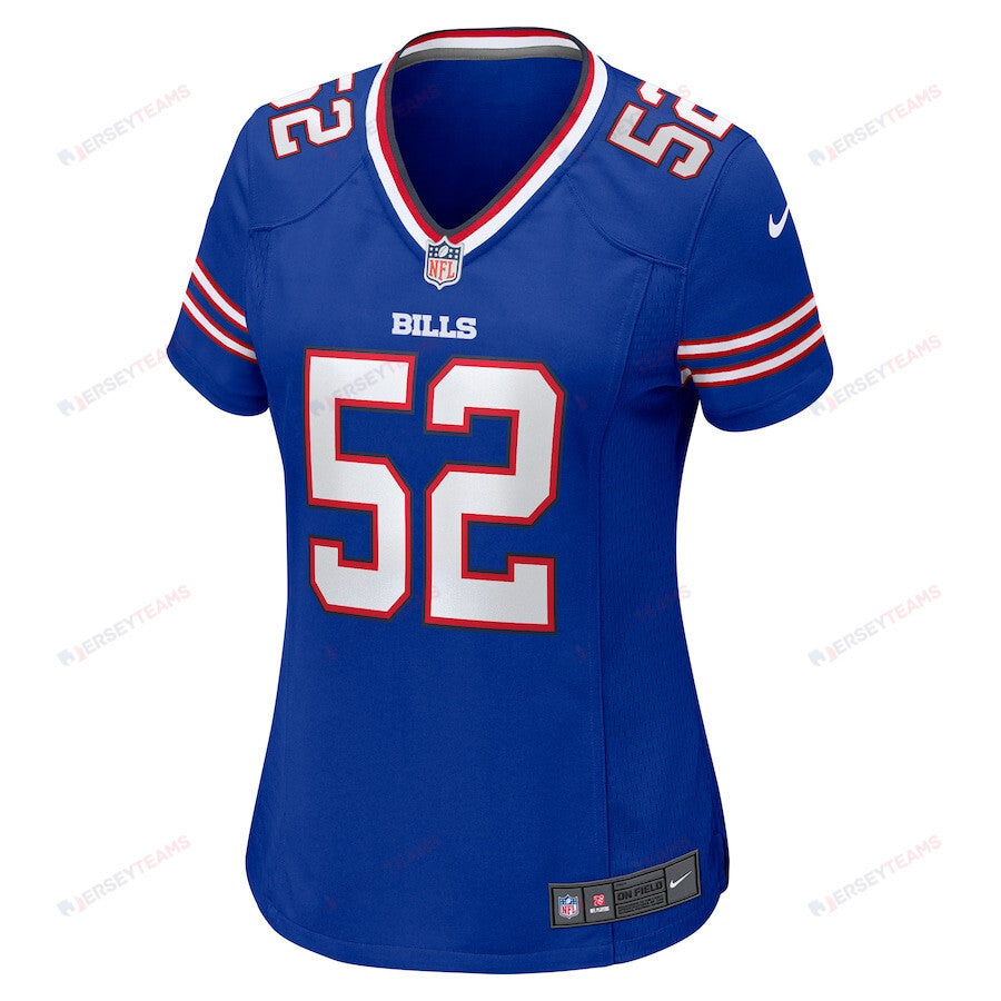 Nicholas Morrow 52 Buffalo Bills Women's Game Jersey - Royal