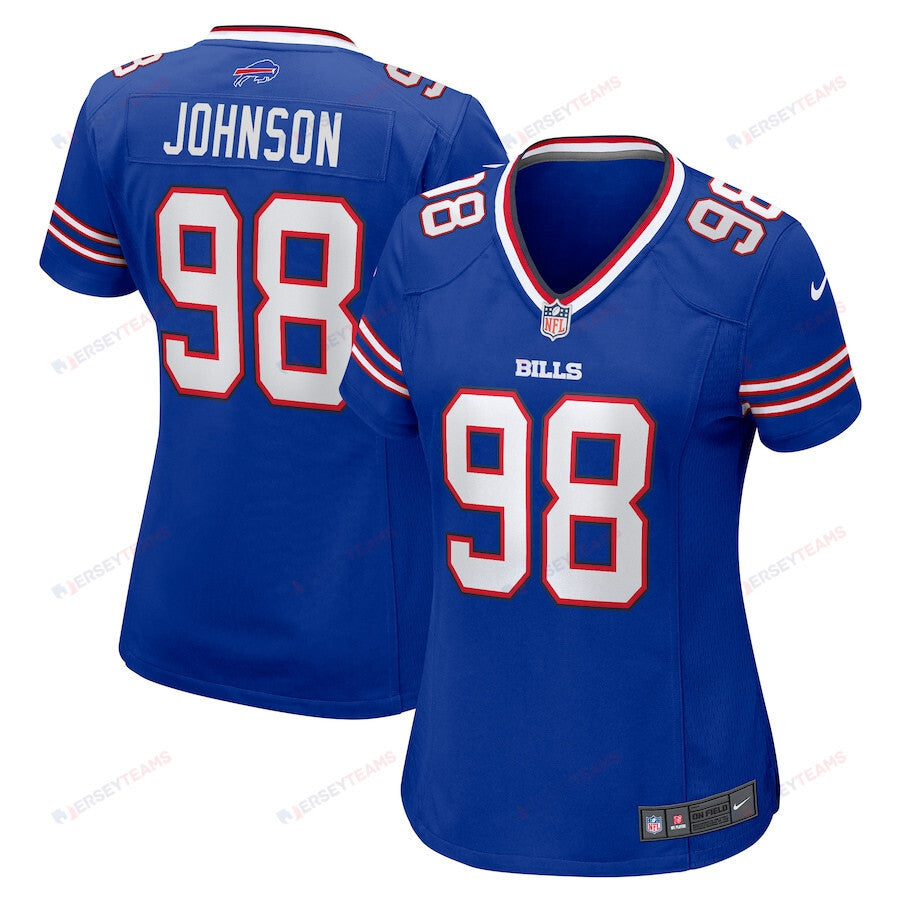 Austin Johnson 98 Buffalo Bills Women's Game Jersey - Royal