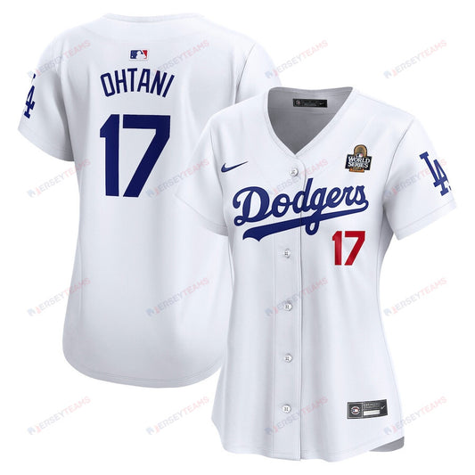 Shohei Ohtani 17 Los Angeles Dodgers Women's 2024 World Series Limited Player Jersey - White