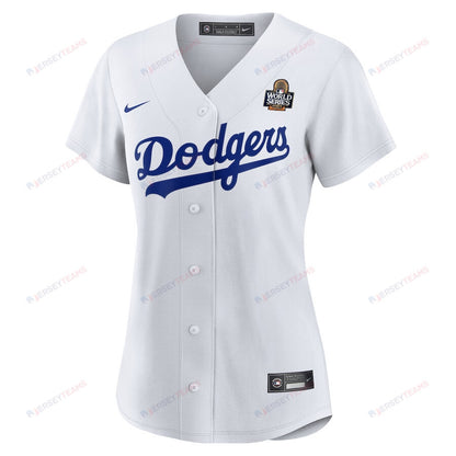 Yoshinobu Yamamoto 18 Los Angeles Dodgers Women's 2024 World Series Home Jersey - White