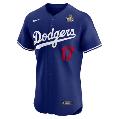 Shohei Ohtani 17 Los Angeles Dodgers 2024 World Series Alternate Elite Player Men Jersey - Royal