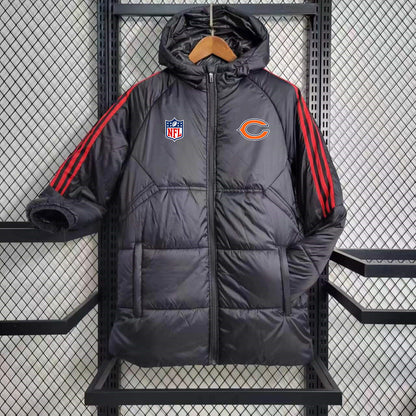Chicago Bears Puffer Coat Down Jacket - Black