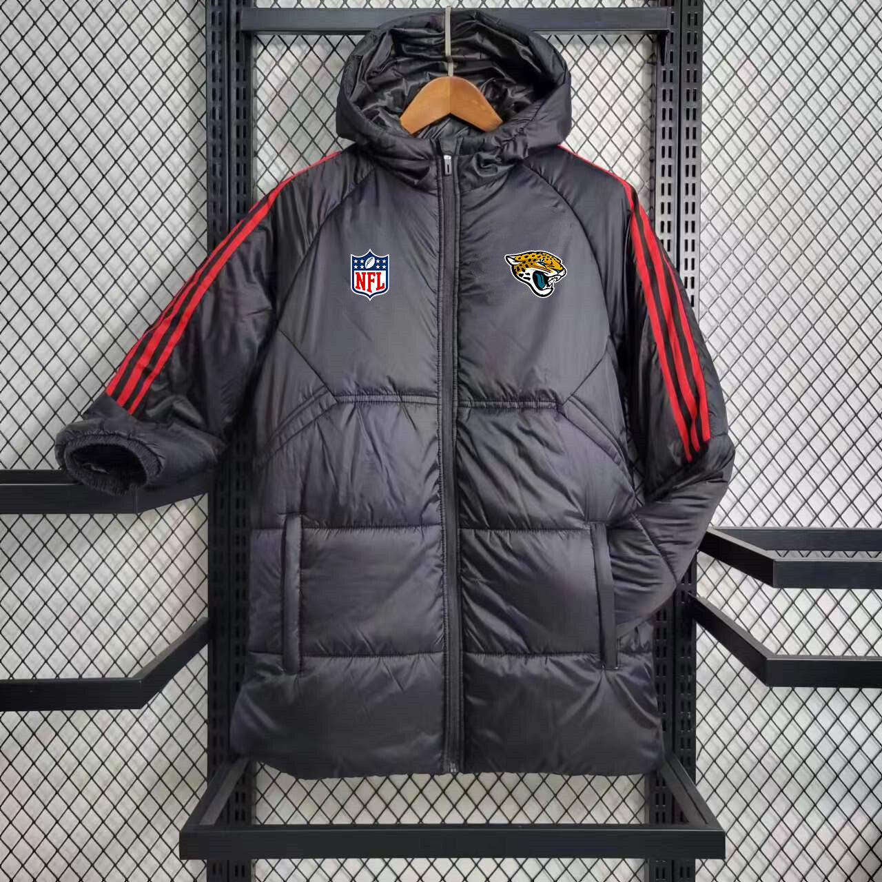 Jacksonville Jaguars Puffer Coat Down Jacket - Black