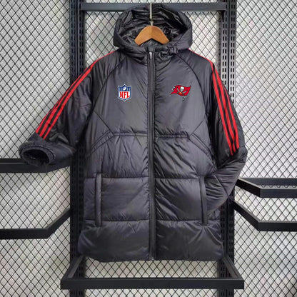 Tampa Bay Buccaneers Puffer Coat Down Jacket - Black