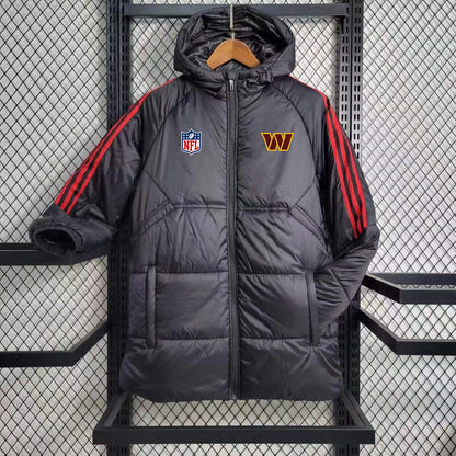 Washington Commanders Puffer Coat Down Jacket - Black
