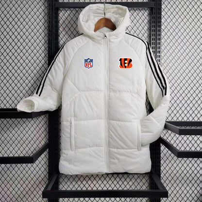 Cincinnati Bengals Puffer Coat Down Jacket - White