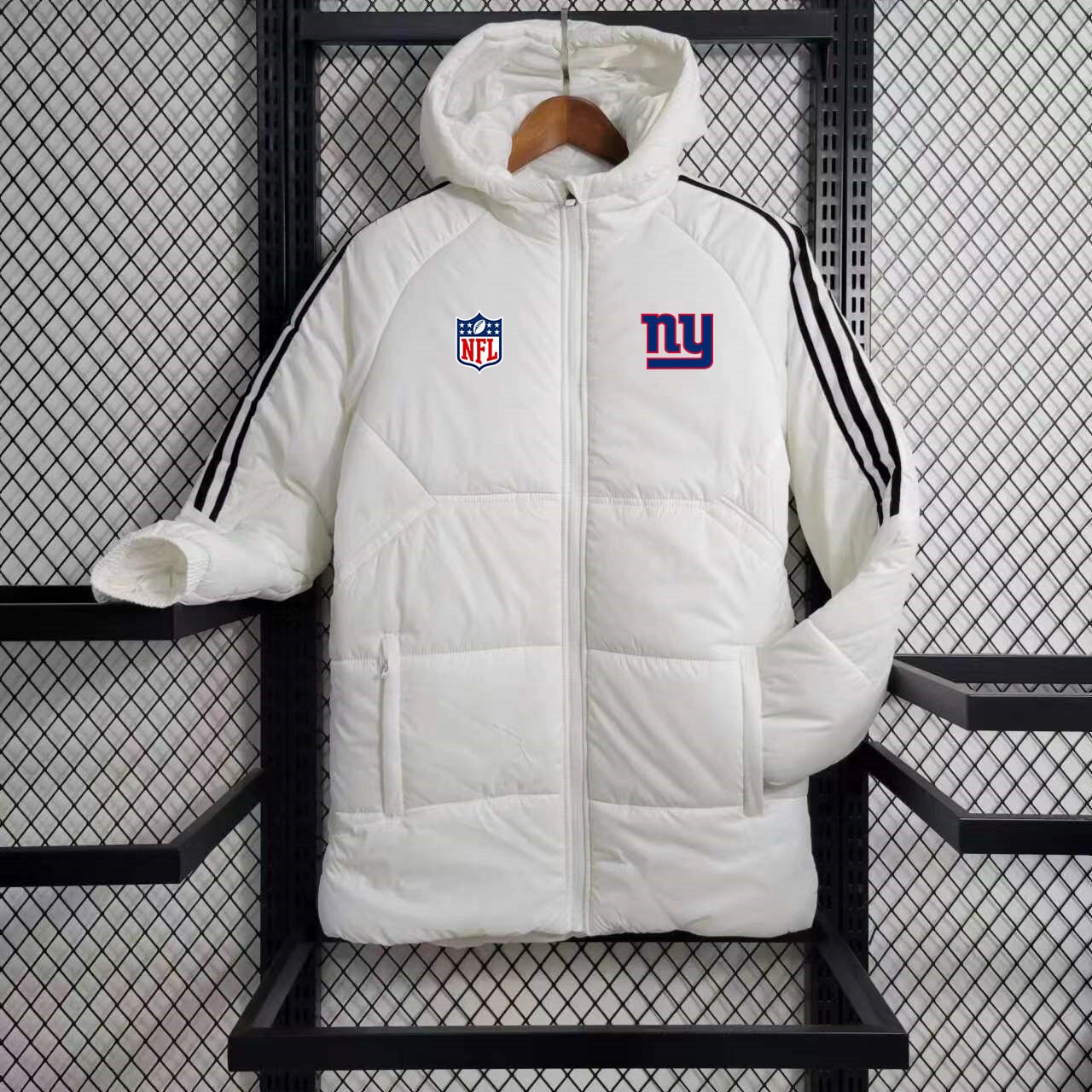 New York Giants Puffer Coat Down Jacket - White