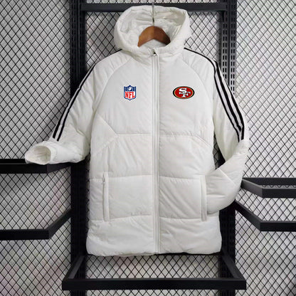 San Francisco 49ers Puffer Coat Down Jacket - White