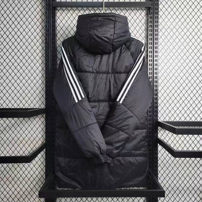 Philadelphia Eagles White Stripe Coat Down Jacket - Black