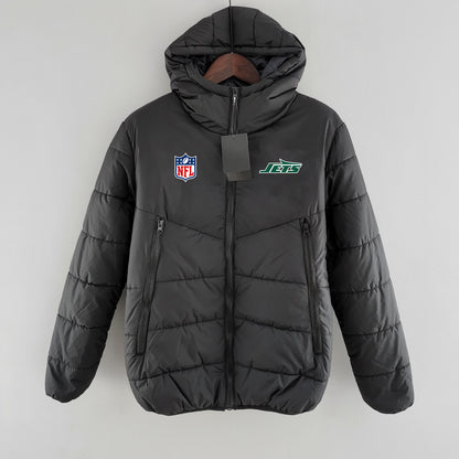 New York Jets Hooded Coat Down Jacket - Black