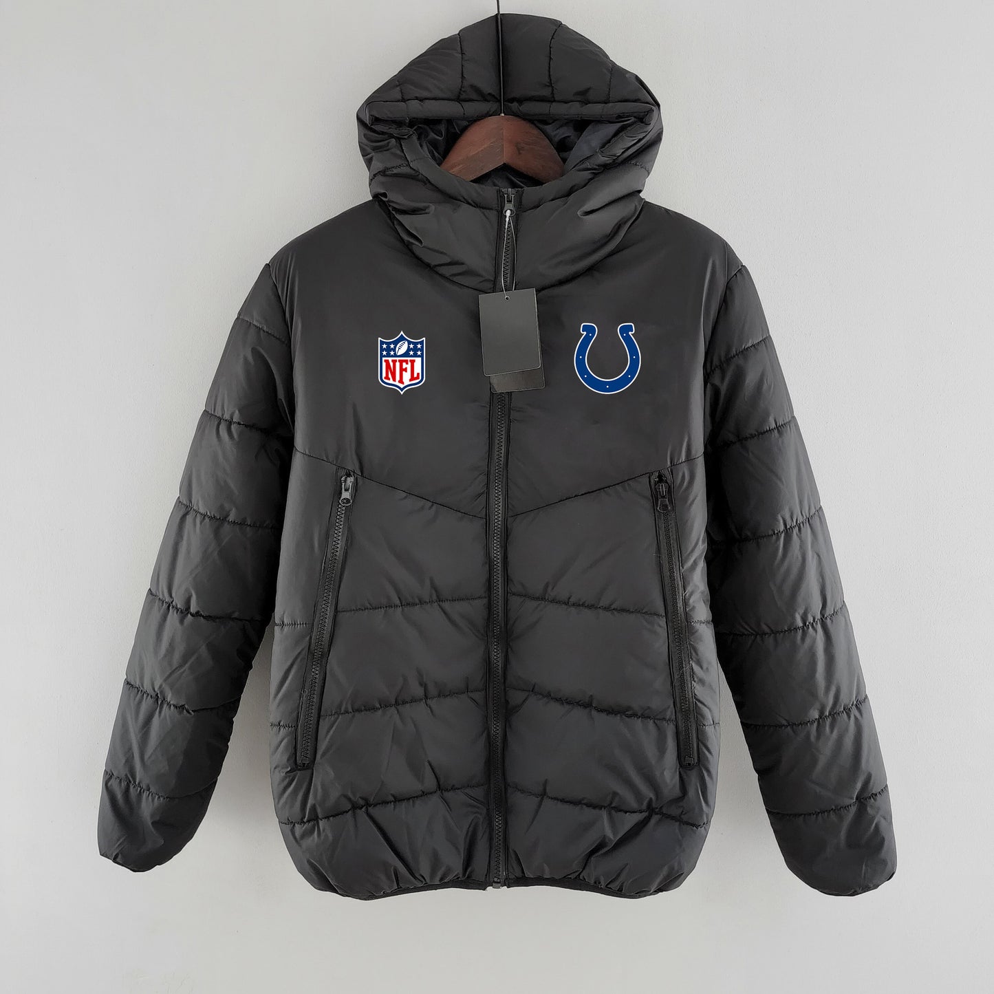 Indianapolis Colts Hooded Coat Down Jacket - Black