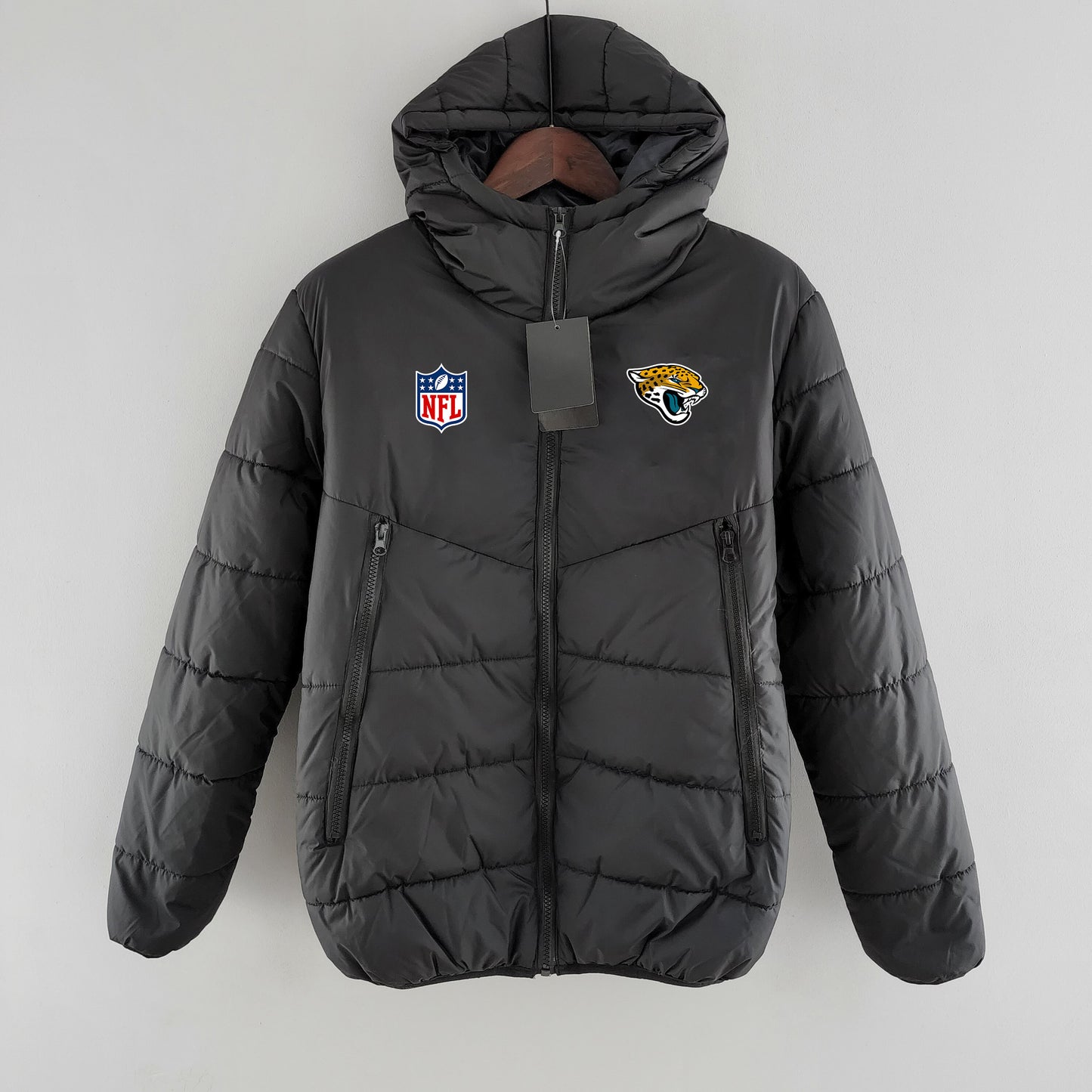 Jacksonville Jaguars Hooded Coat Down Jacket - Black