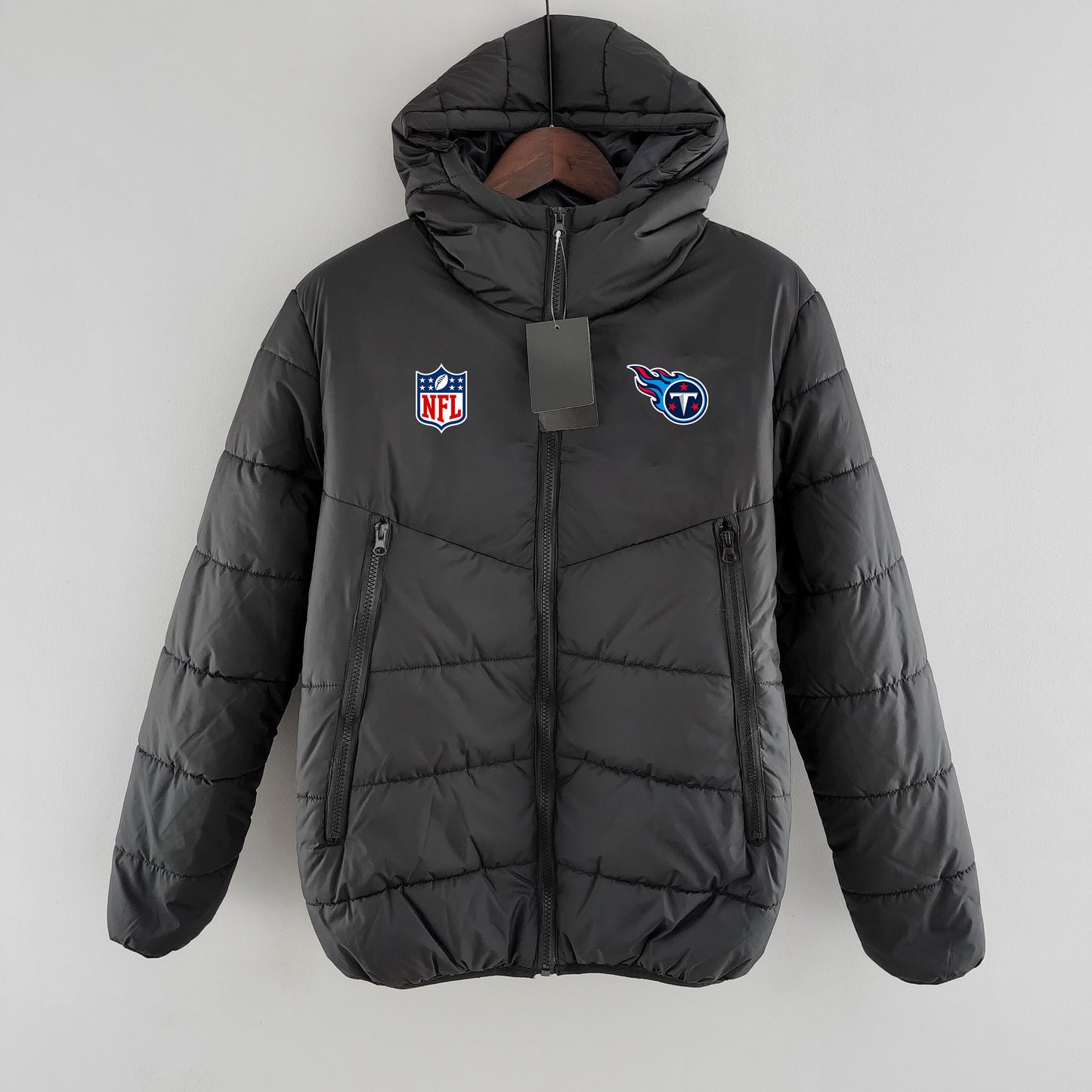 Tennessee Titans Hooded Coat Down Jacket - Black