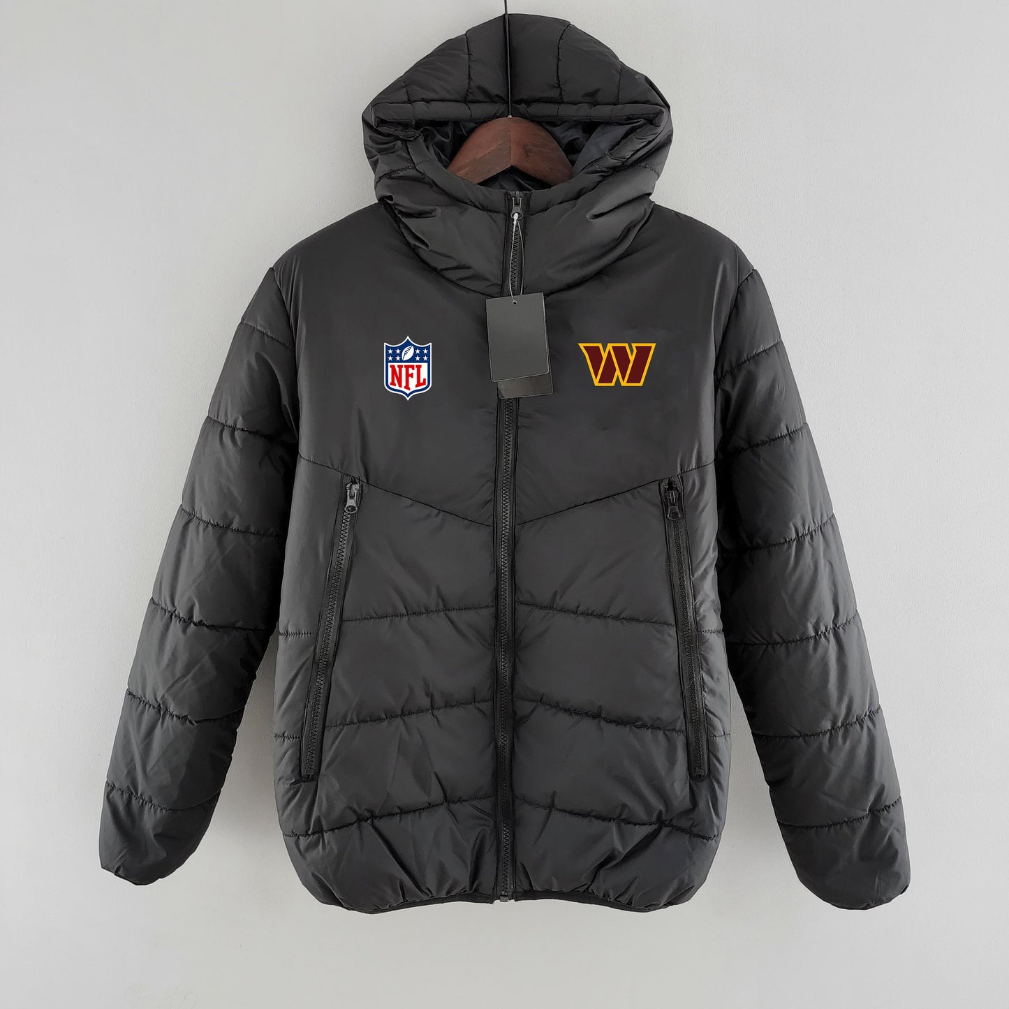 Washington Commanders Hooded Coat Down Jacket - Black