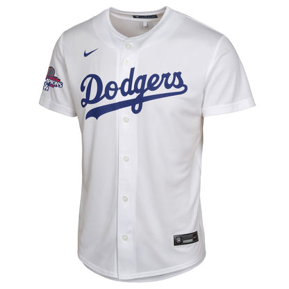 Mookie Betts 50 Los Angeles Dodgers 2024 World Series Champions Home Game Player YOUTH Jersey - White