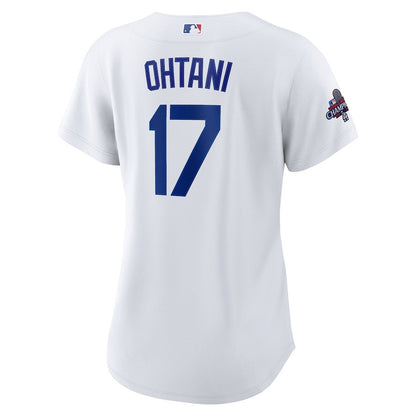 Shohei Ohtani 17 Los Angeles Dodgers Women's 2024 World Series Champions Home Player Jersey - White