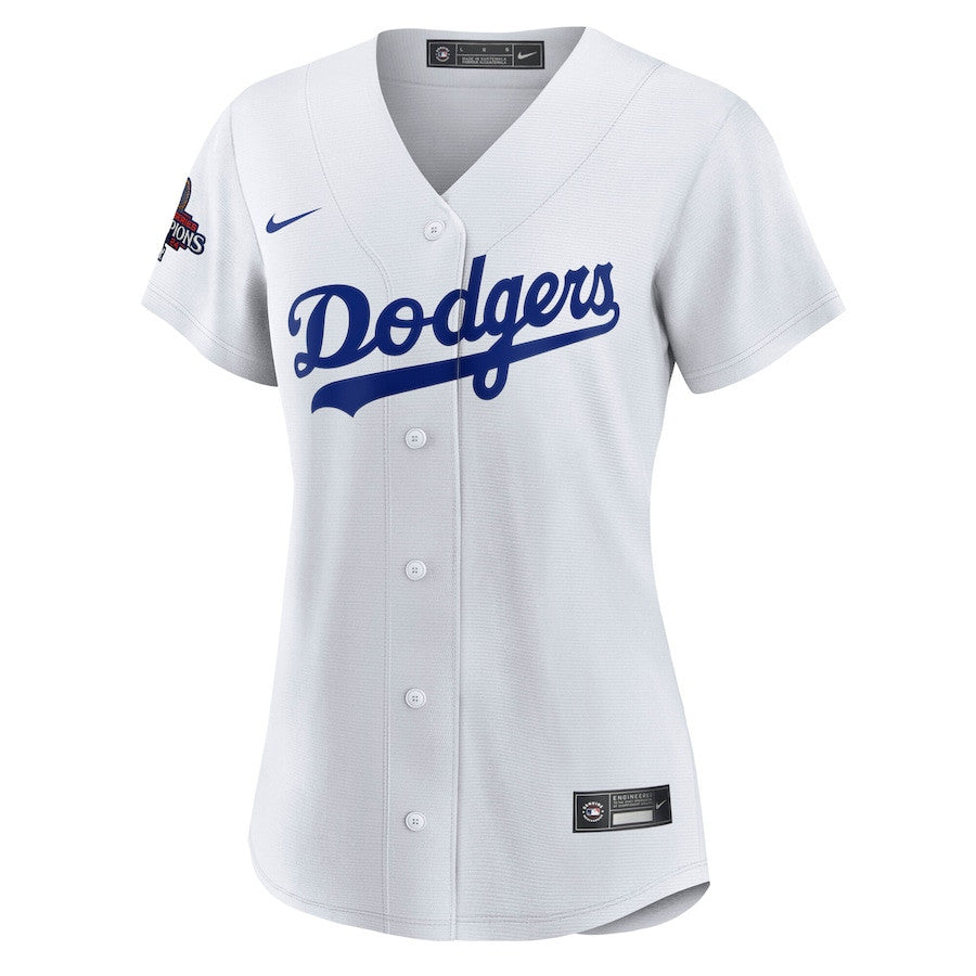 Yoshinobu Yamamoto 18 Los Angeles Dodgers Women's 2024 World Series Champions Home Player Jersey - White