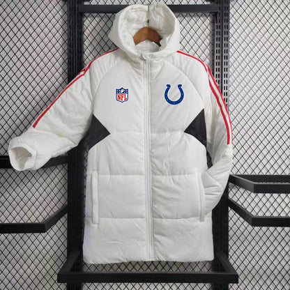 Indianapolis Colts Hooded Coat Down Jacket - White