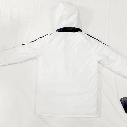 Philadelphia Eagles Black Stripes Coat Down Jacket - White