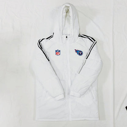 Tennessee Titans Black Stripes Coat Down Jacket - White