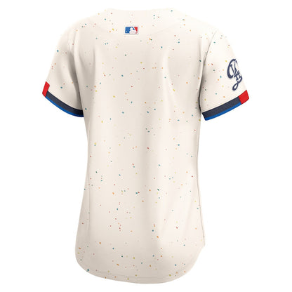 Los Angeles Dodgers Women's 2024 World Series Champions City Connect Limited Player Jersey - Cream