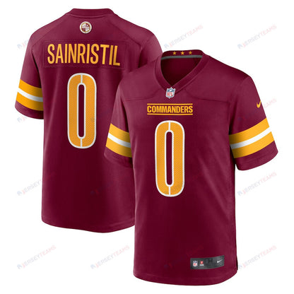 Mike Sainristil 0 Washington Commanders Game Men Jersey - Burgundy