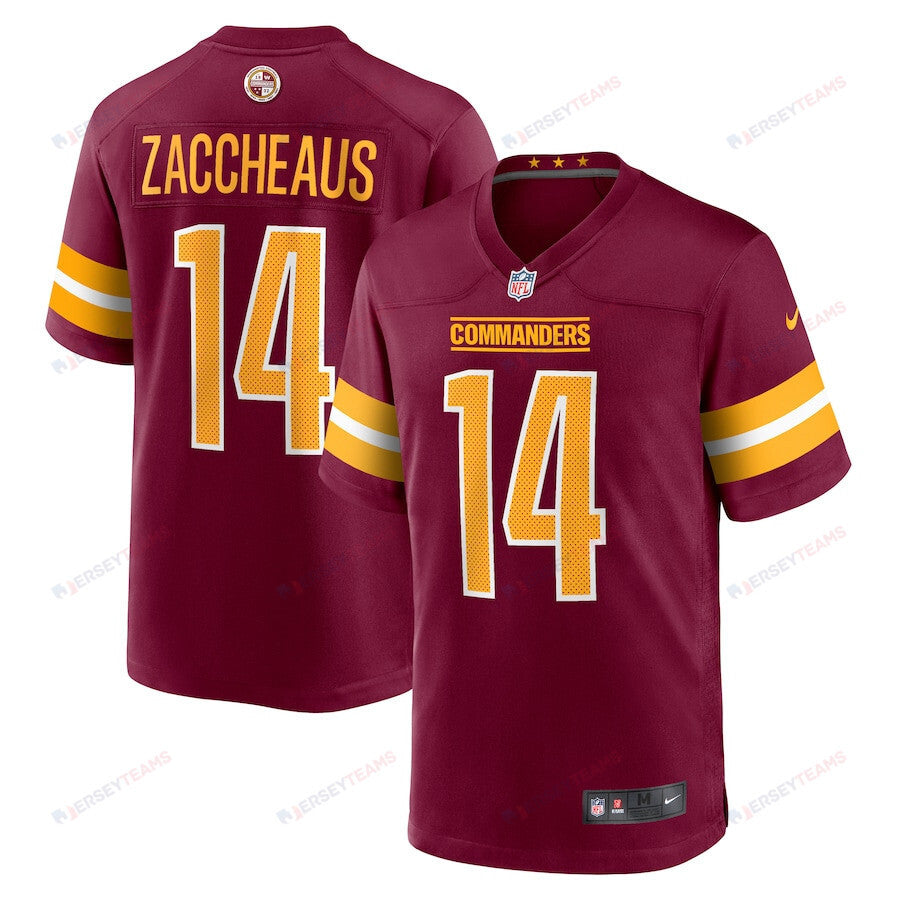 Olamide Zaccheaus 14 Washington Commanders Game Men Jersey - Burgundy