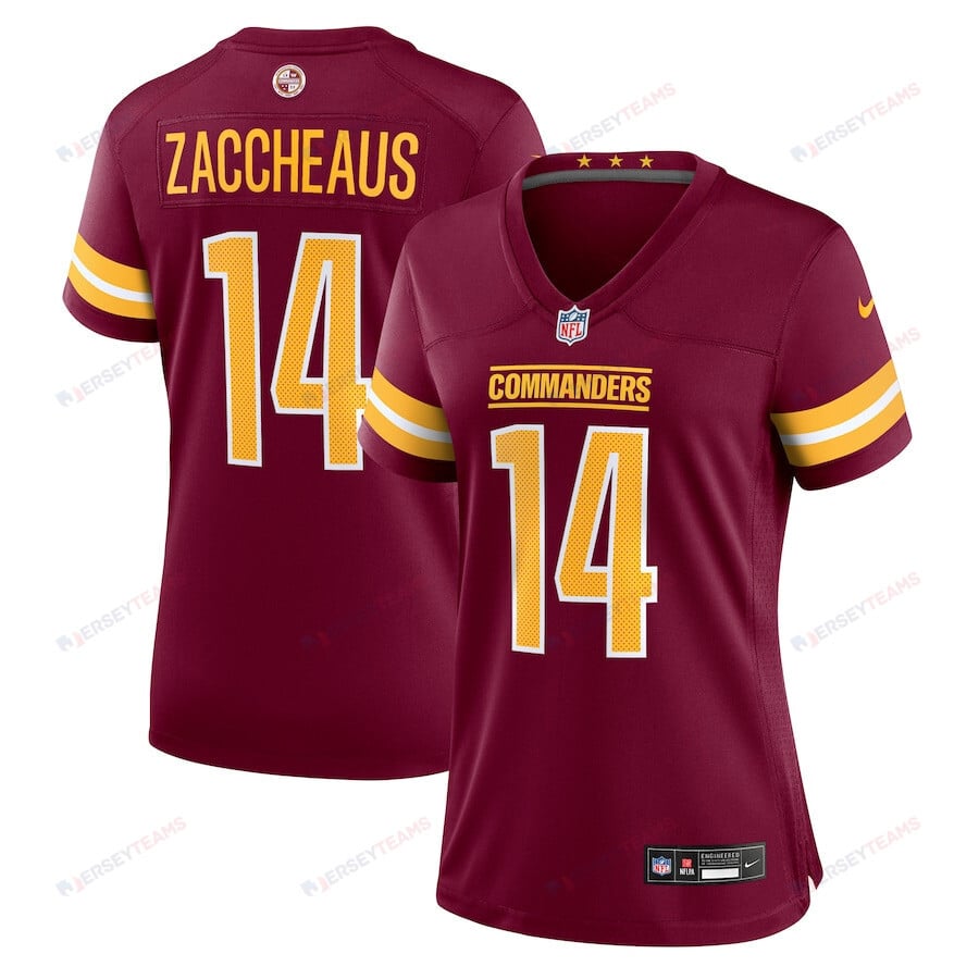 Olamide Zaccheaus 14 Washington Commanders Women's Game Jersey - Burgundy