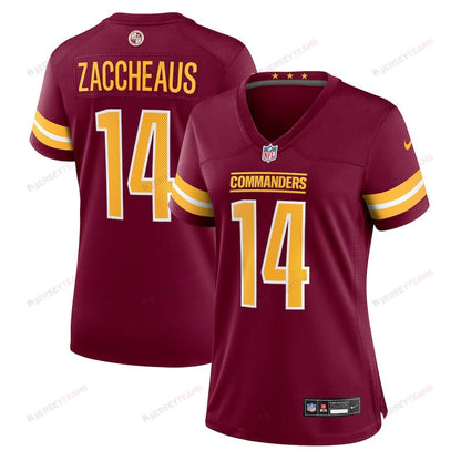 Olamide Zaccheaus 14 Washington Commanders Women's Game Jersey - Burgundy