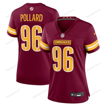 Norell Pollard 96 Washington Commanders Women's Game Jersey - Burgundy