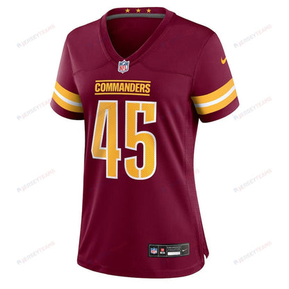Dominique Hampton 45 Washington Commanders Women's Game Jersey - Burgundy