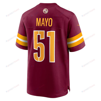 David Mayo 51 Washington Commanders Game Men Jersey - Burgundy