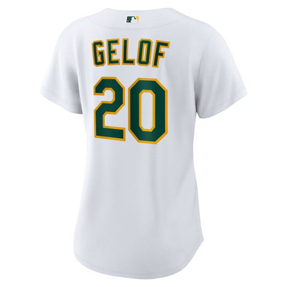 Zack Gelof 20 Oakland Athletics Women's Home Jersey - White