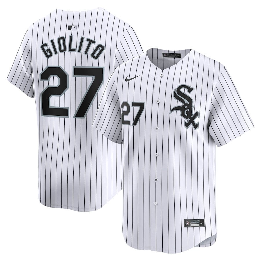 Lucas Giolito 27 Chicago White Sox Home Limited Player Men Jersey - White