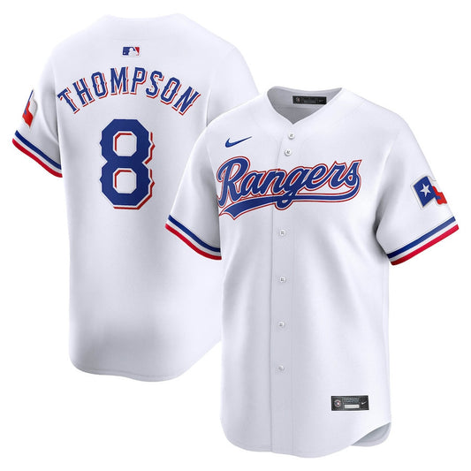 Bubba Thompson 8 Texas Rangers Home Limited Player Men Jersey - White