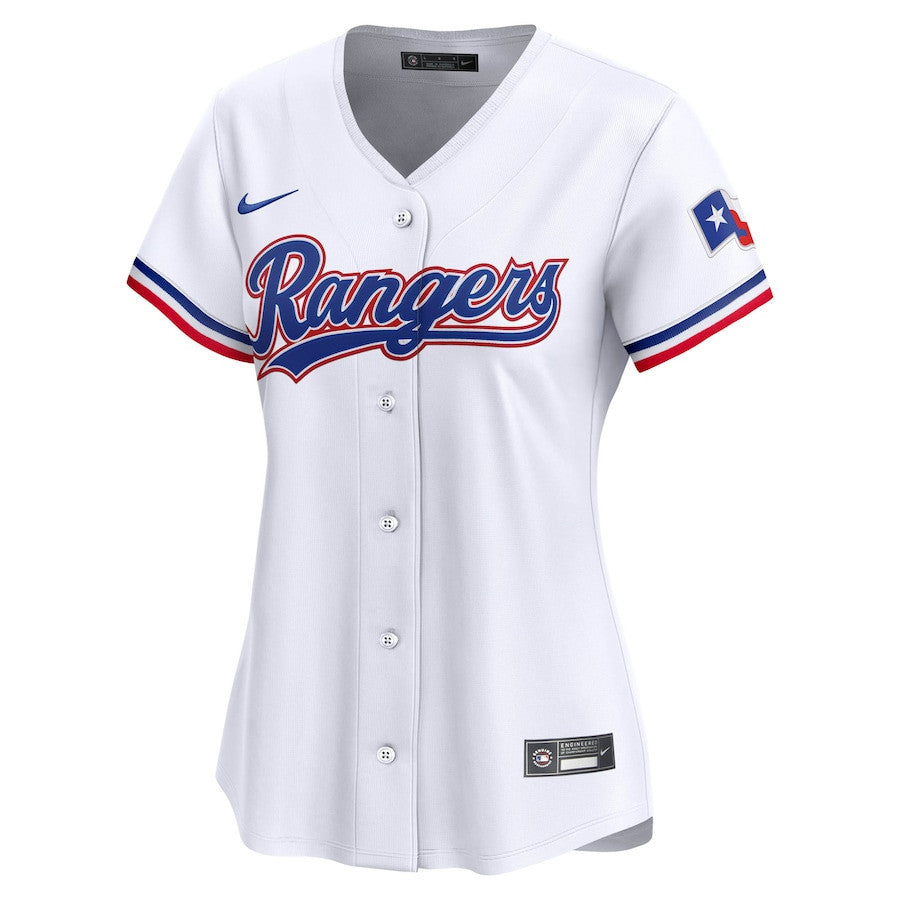 Bubba Thompson 8 Texas Rangers Home Limited Player Women Jersey - White