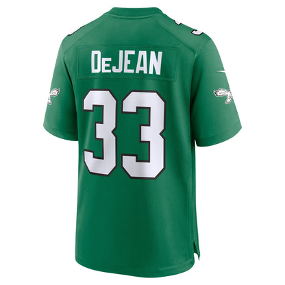 Cooper DeJean 33 Philadelphia Eagles Alternate Game Men Jersey - Kelly Green