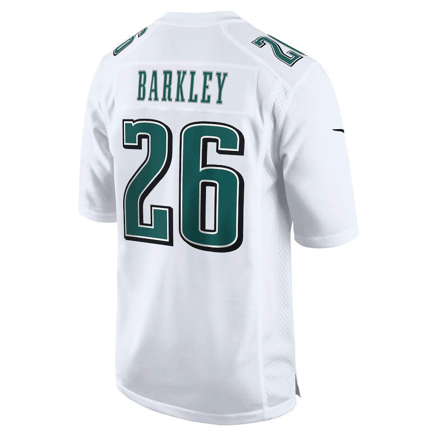 Saquon Barkley 26 Philadelphia Eagles Fashion Game Men Jersey - Tundra White