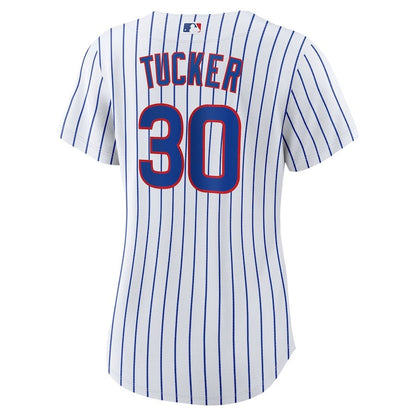 Kyle Tucker 30 Chicago Cubs Women's Home Player Jersey - White