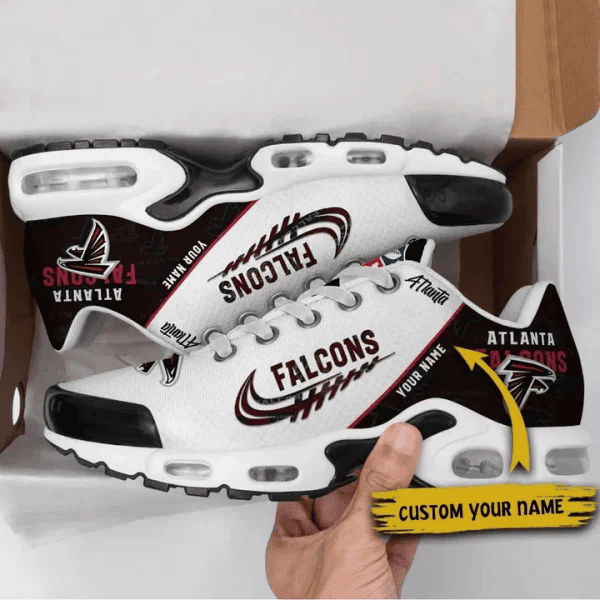 Atlanta Falcons Custom Name TN Shoes Sneakers For Men And Women - Black