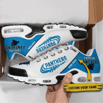 Carolina Panthers Custom Name TN Shoes Sneakers For Men And Women - Blue