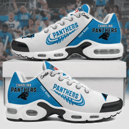 Carolina Panthers Custom Name TN Shoes Sneakers For Men And Women - Blue