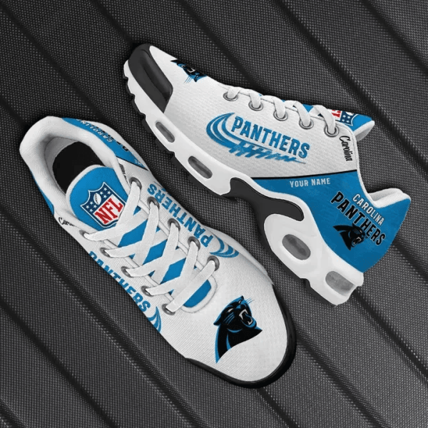Carolina Panthers Custom Name TN Shoes Sneakers For Men And Women - Blue